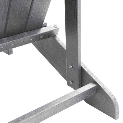 vidaXL Garden Chair 2 pcs Light Grey 82 x 74 x 92 cm Polyethylene