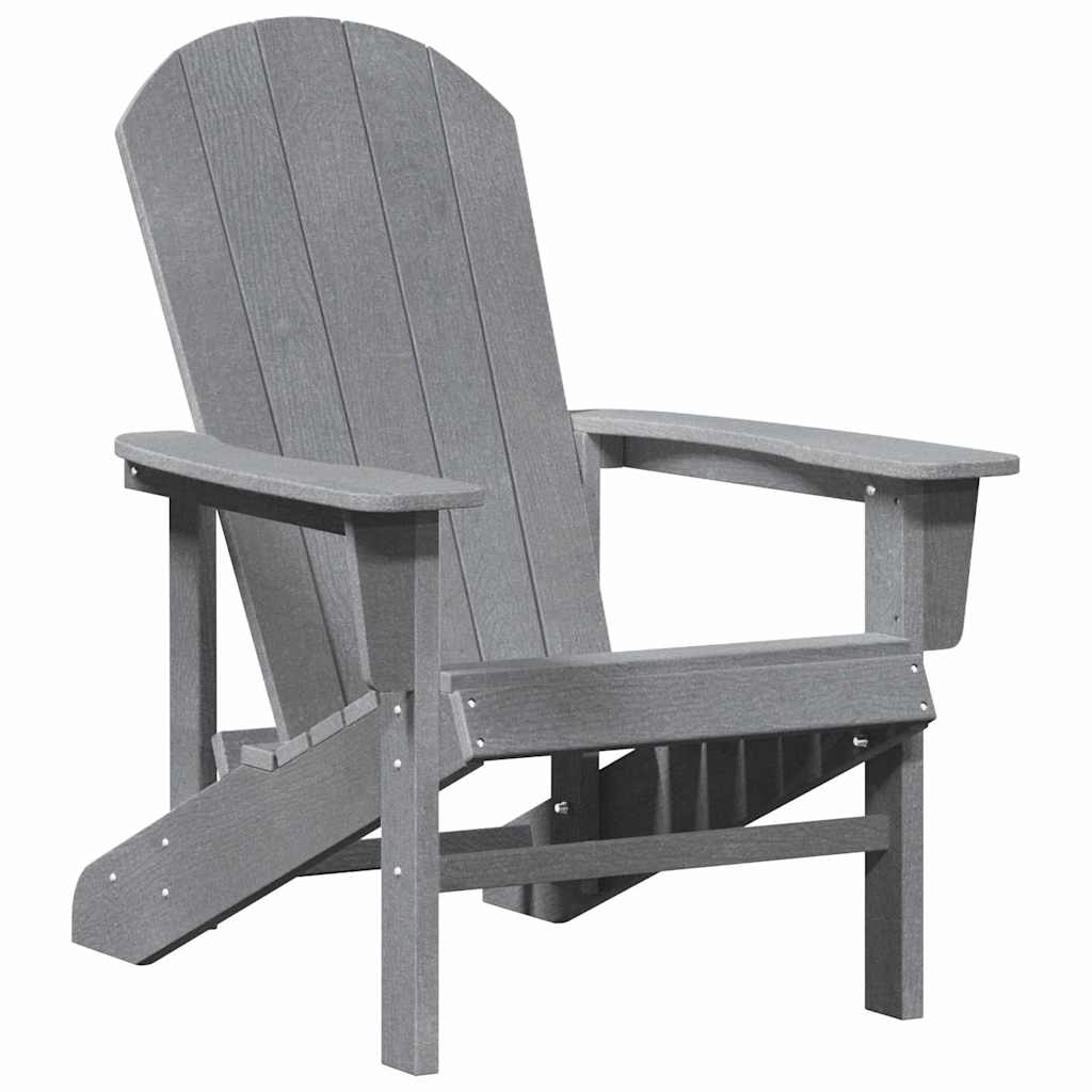 vidaXL Garden Chair 2 pcs Light Grey 82 x 74 x 92 cm Polyethylene