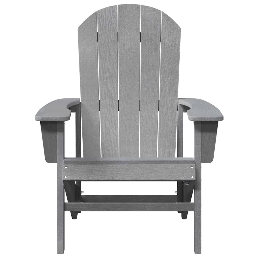 vidaXL Garden Chair 2 pcs Light Grey 82 x 74 x 92 cm Polyethylene