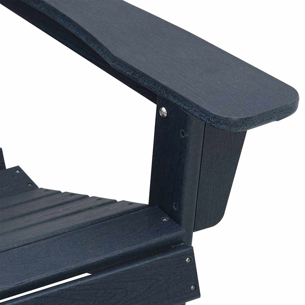 vidaXL Garden Chair 3 pcs Navy Polyethylene