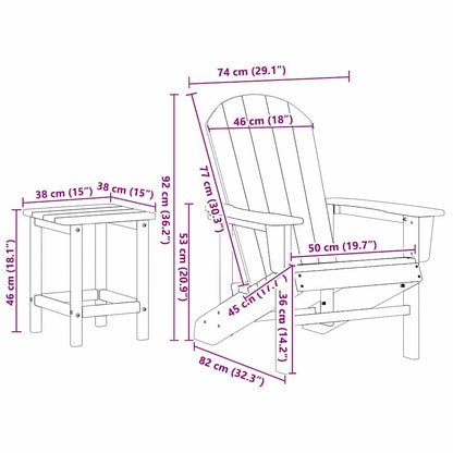 vidaXL Garden Chair 3 pcs Light Grey Polyethylene