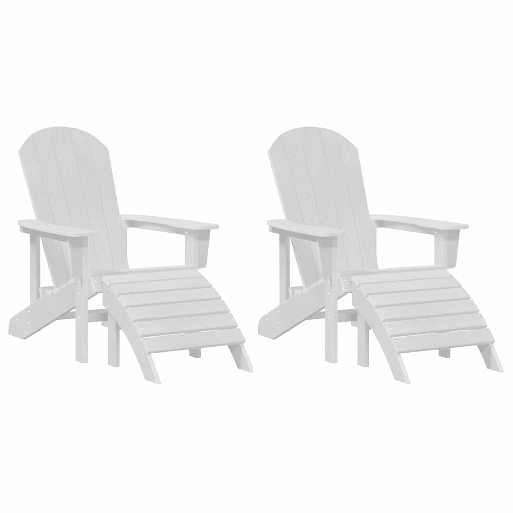 vidaXL Garden Chair 2 pcs White 83 x 74 x 92 cm Polyethylene