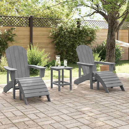 vidaXL Garden Chair 2 pcs Light Grey 83 x 74 x 92 cm Polyethylene