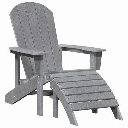 vidaXL Garden Chair 2 pcs Light Grey 83 x 74 x 92 cm Polyethylene