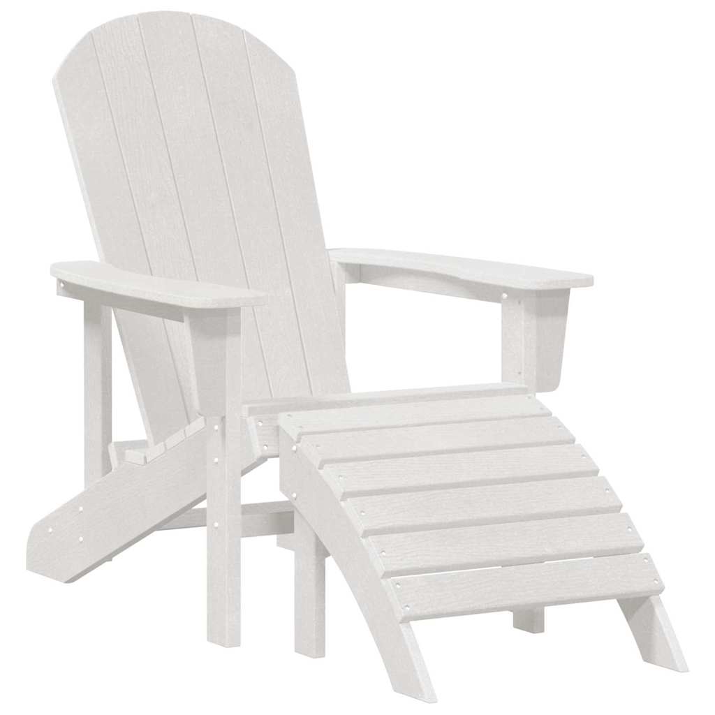 vidaXL Garden Chair 3 pcs White Polyethylene