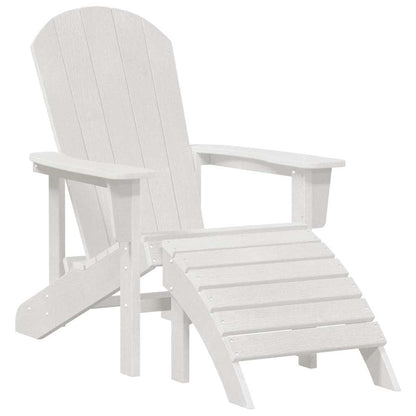 vidaXL Garden Chair 3 pcs White Polyethylene