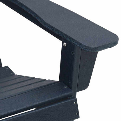 vidaXL Garden Chair 3 pcs Navy Polyethylene