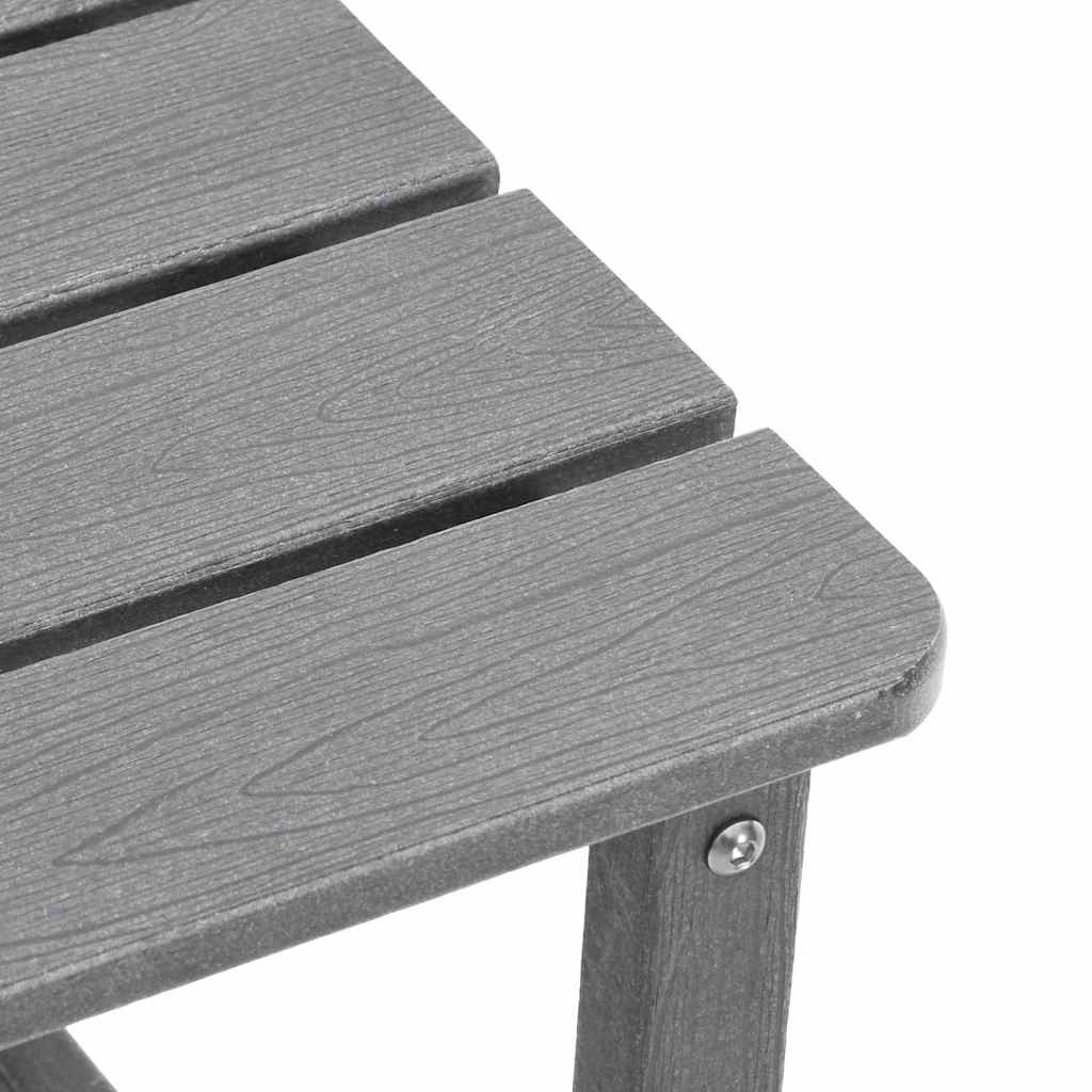 vidaXL Garden Chair 3 pcs Light Grey Polyethylene