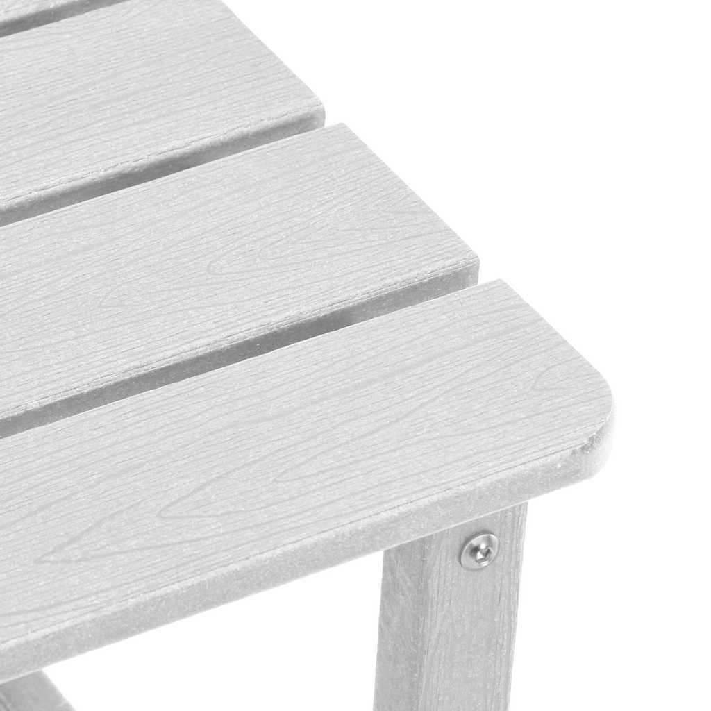 vidaXL Sun Lounger Reclining 3 pcs White Polyethylene