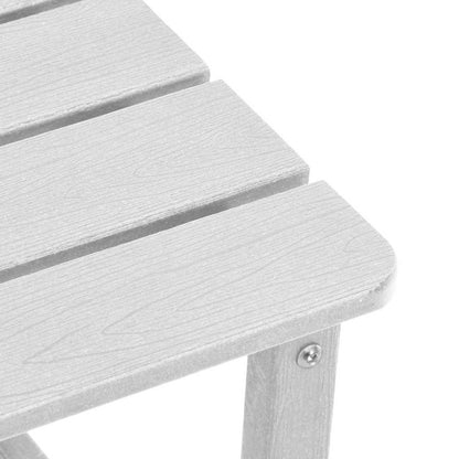 vidaXL Sun Lounger Reclining 3 pcs White Polyethylene