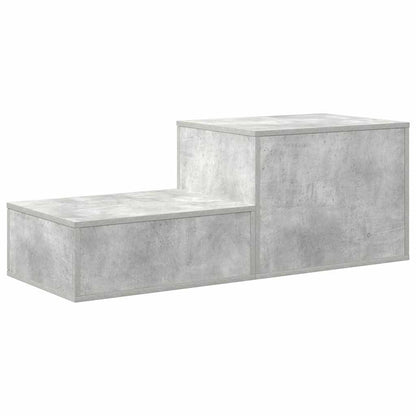 vidaXL Storage Cabinet 2 pcs Concrete Grey 127 x 41 x 40 cm