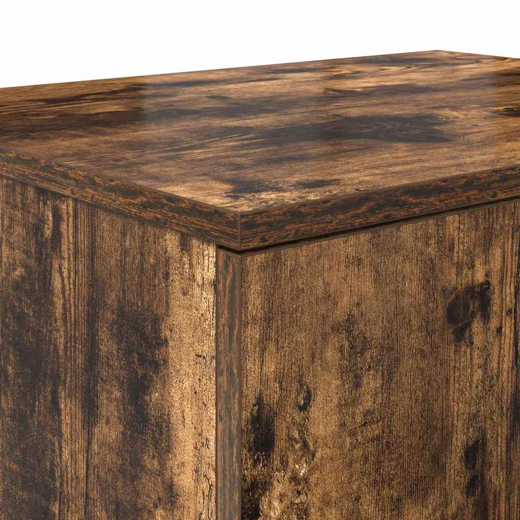 vidaXL Storage Cabinet 2 pcs Smoked Oak 127 x 41 x 40 cm