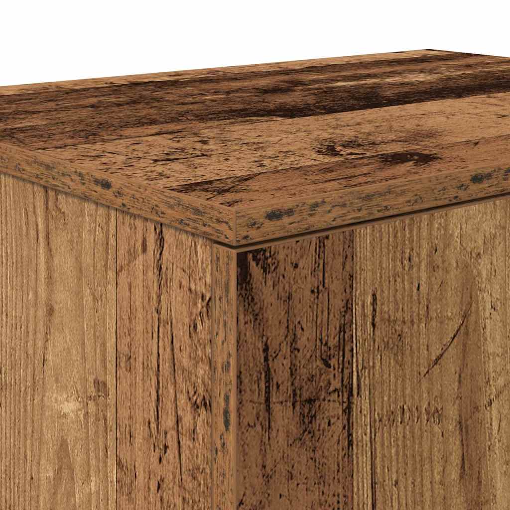 vidaXL Storage Cabinet 2 pcs Old Wood 127 x 41 x 40 cm Engineered Wood