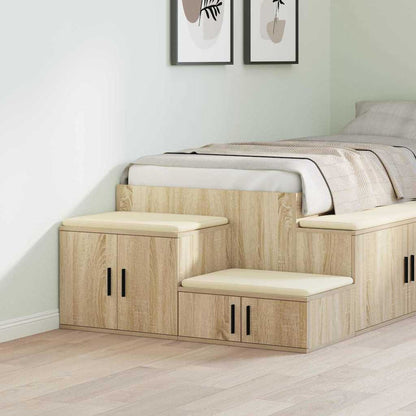 vidaXL Storage Cabinet 2 pcs Sonoma Oak 118 x 41 x 40 cm