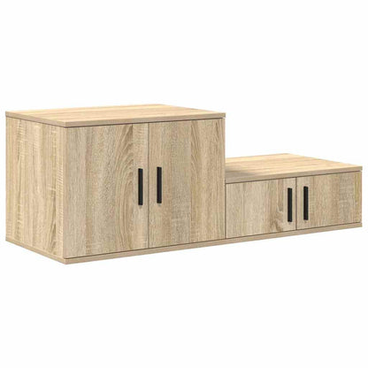 vidaXL Storage Cabinet 2 pcs Sonoma Oak 118 x 41 x 40 cm