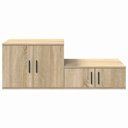 vidaXL Storage Cabinet 2 pcs Sonoma Oak 118 x 41 x 40 cm