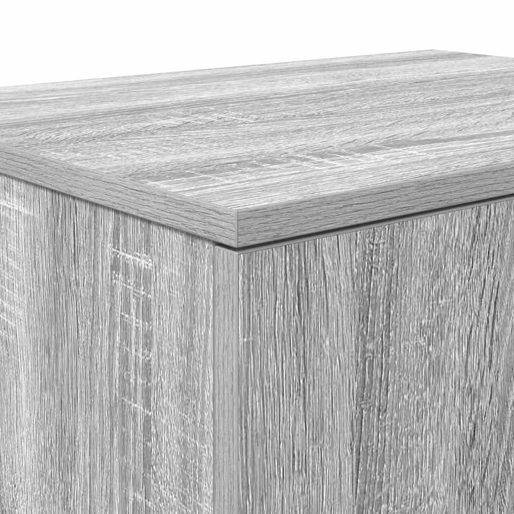 vidaXL Storage Cabinet 2 pcs Grey Sonoma 118 x 41 x 40 cm