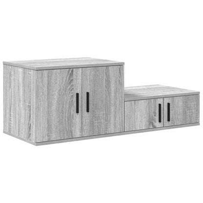 vidaXL Storage Cabinet 2 pcs Grey Sonoma 118 x 41 x 40 cm