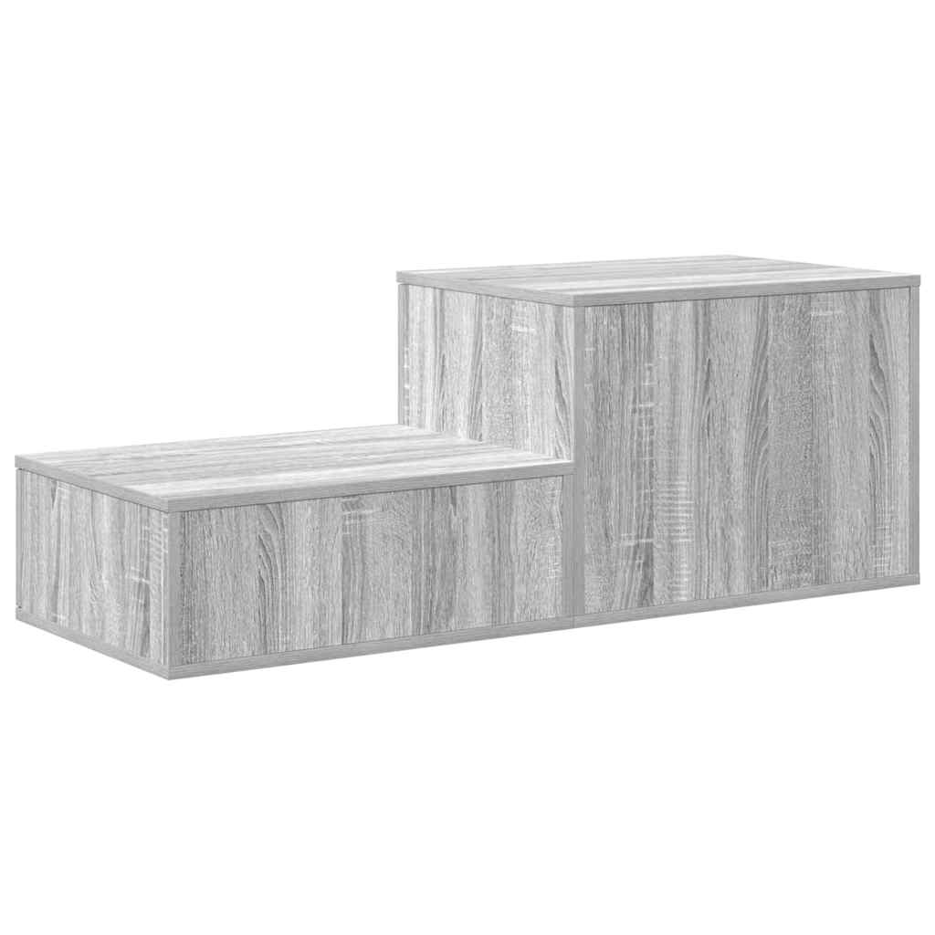 vidaXL Storage Cabinet 2 pcs Grey Sonoma 118 x 41 x 40 cm