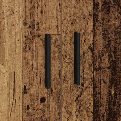 vidaXL Storage Cabinet 2 pcs Old Wood 118 x 41 x 40 cm Engineered Wood
