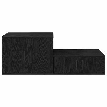 vidaXL Storage Cabinet 2 pcs Black Oak 108 x 41 x 40 cm