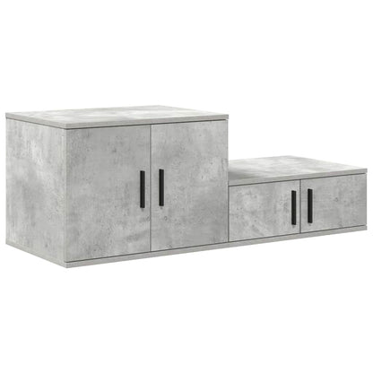 vidaXL Storage Cabinet 2 pcs Concrete Grey 108 x 41 x 40 cm
