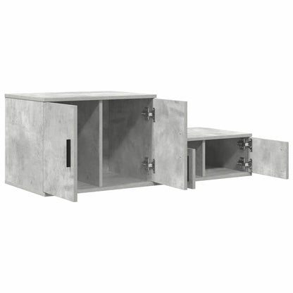 vidaXL Storage Cabinet 2 pcs Concrete Grey 108 x 41 x 40 cm