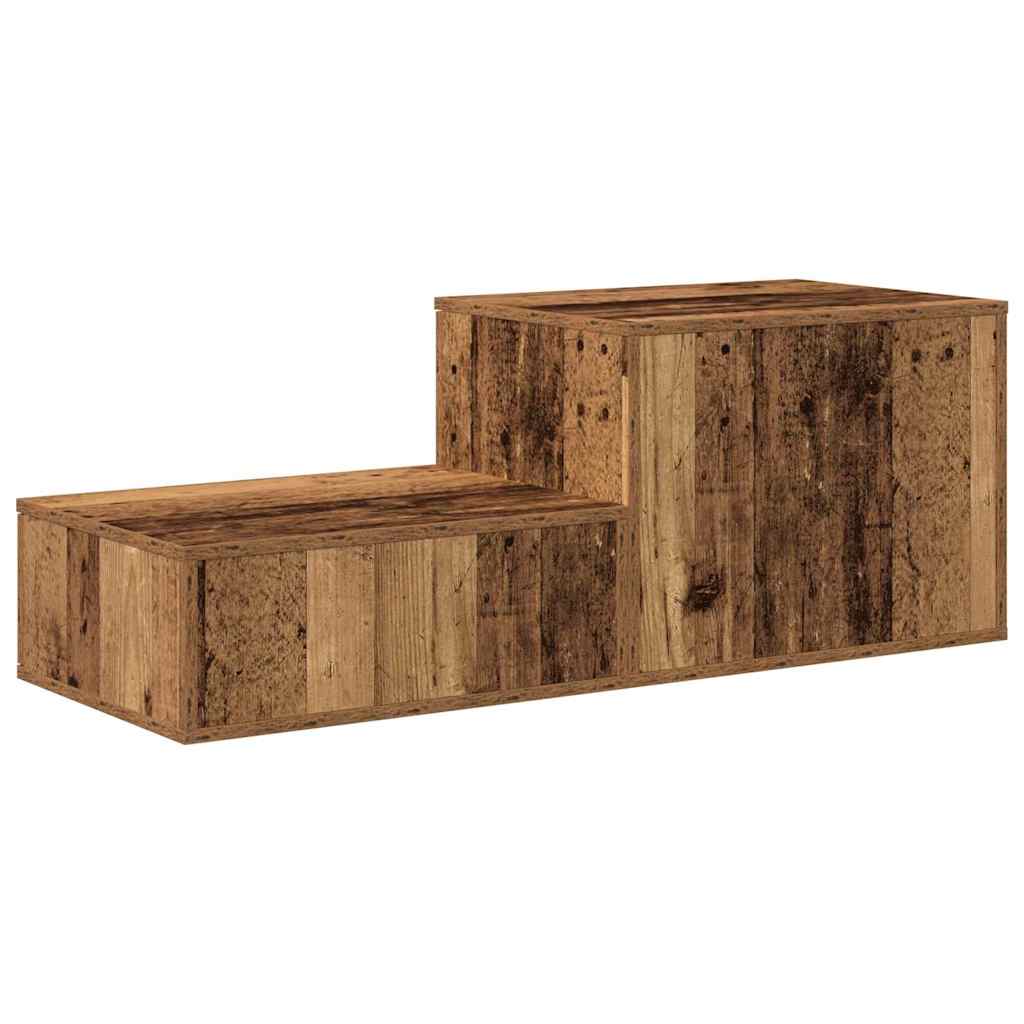 vidaXL Storage Cabinet 2 pcs Old Wood 108 x 41 x 40 cm Engineered Wood