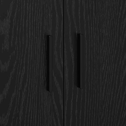 vidaXL Storage Cabinet 2 pcs Black Oak 103 x 41 x 40 cm