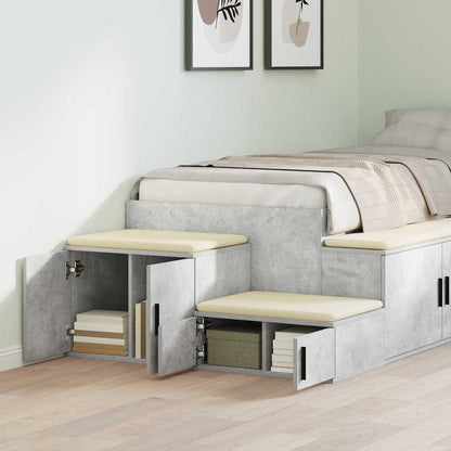 vidaXL Storage Cabinet 2 pcs Concrete Grey 103 x 41 x 40 cm