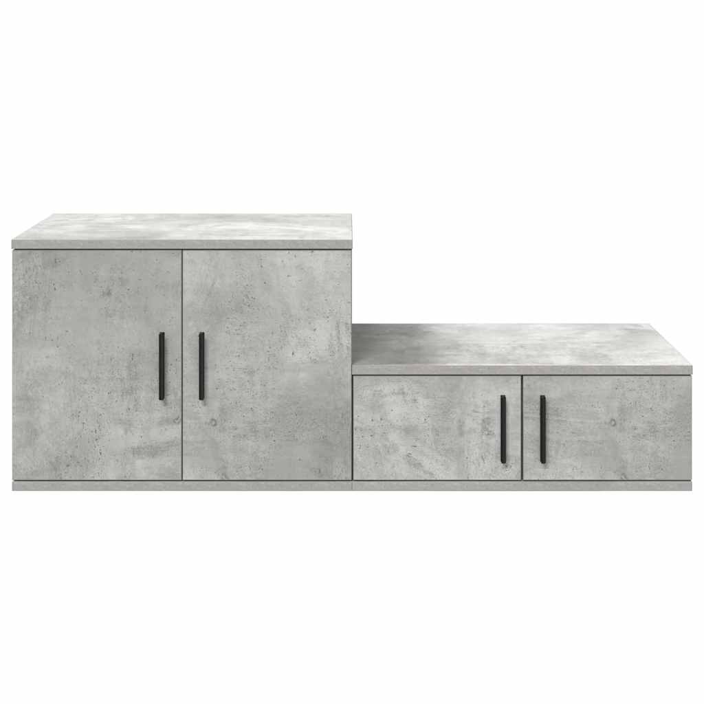 vidaXL Storage Cabinet 2 pcs Concrete Grey 103 x 41 x 40 cm