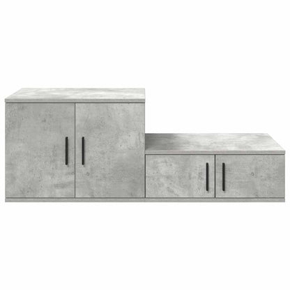 vidaXL Storage Cabinet 2 pcs Concrete Grey 103 x 41 x 40 cm