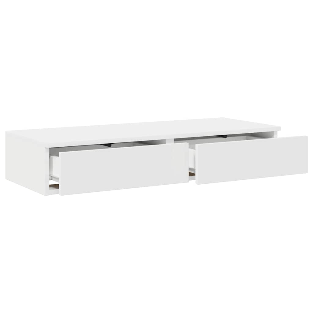 vidaXL Bed Drawers White 100 x 36.5 x 16.5 cm Engineered Wood