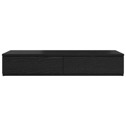 vidaXL Bed Drawers Black Oak 100 x 36.5 x 16.5 cm Engineered Wood