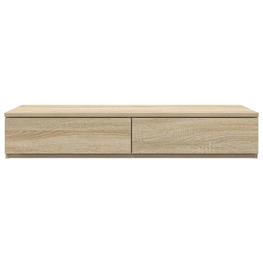 vidaXL Bed Drawers Sonoma Oak 100 x 36.5 x 16.5 cm Engineered Wood