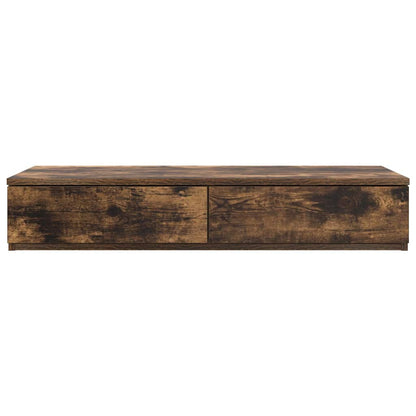 vidaXL Bed Drawers Smoked Oak 100 x 36.5 x 16.5 cm Engineered Wood