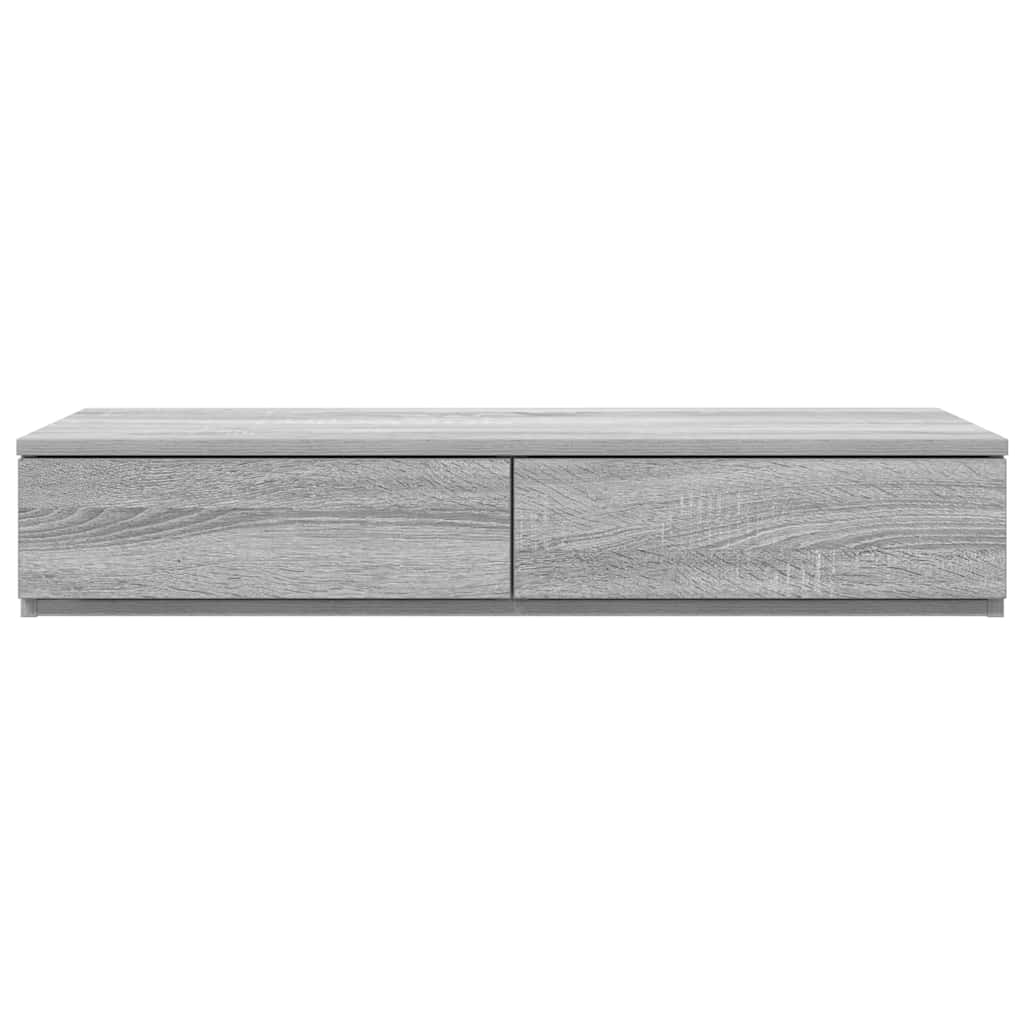 vidaXL Bed Drawers Grey Sonoma 100 x 36.5 x 16.5 cm Engineered Wood