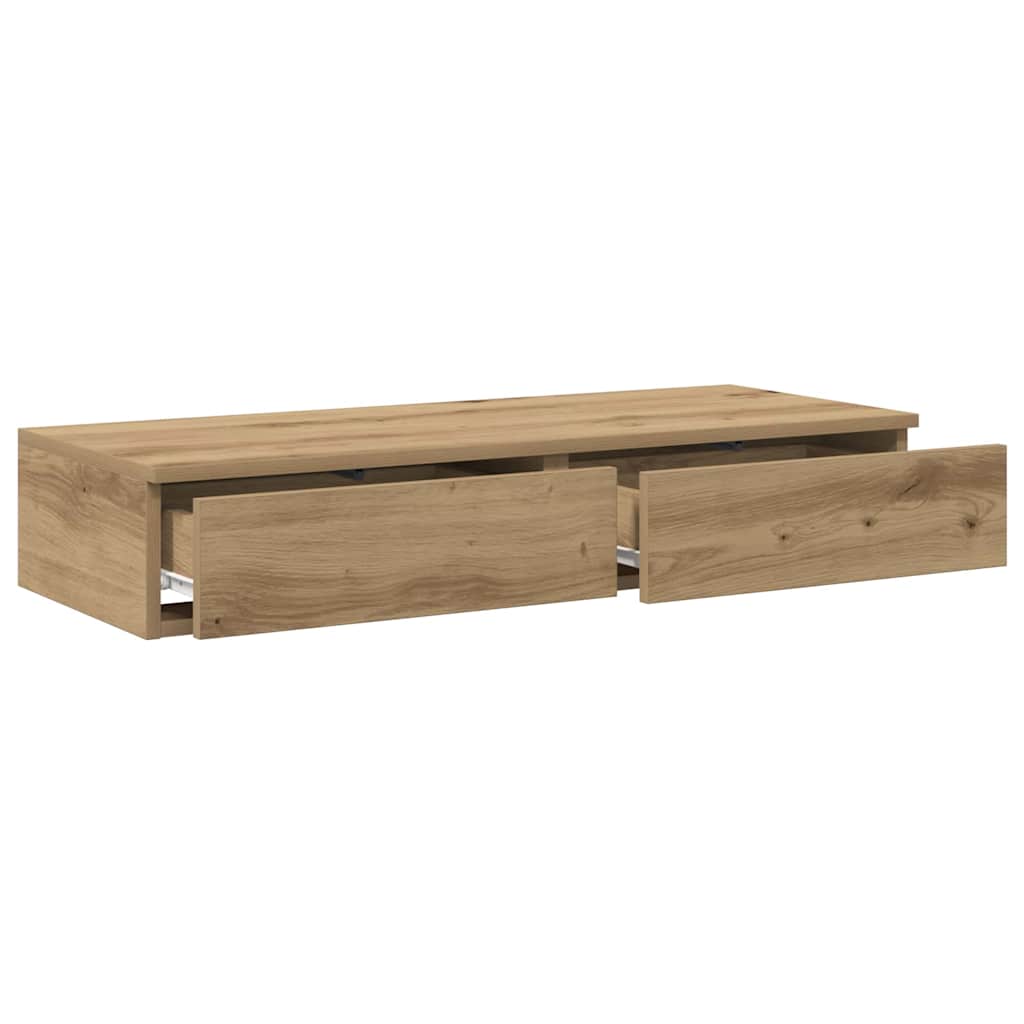 vidaXL Bed Drawers Artisan Oak 100 x 36.5 x 16.5 cm Engineered Wood