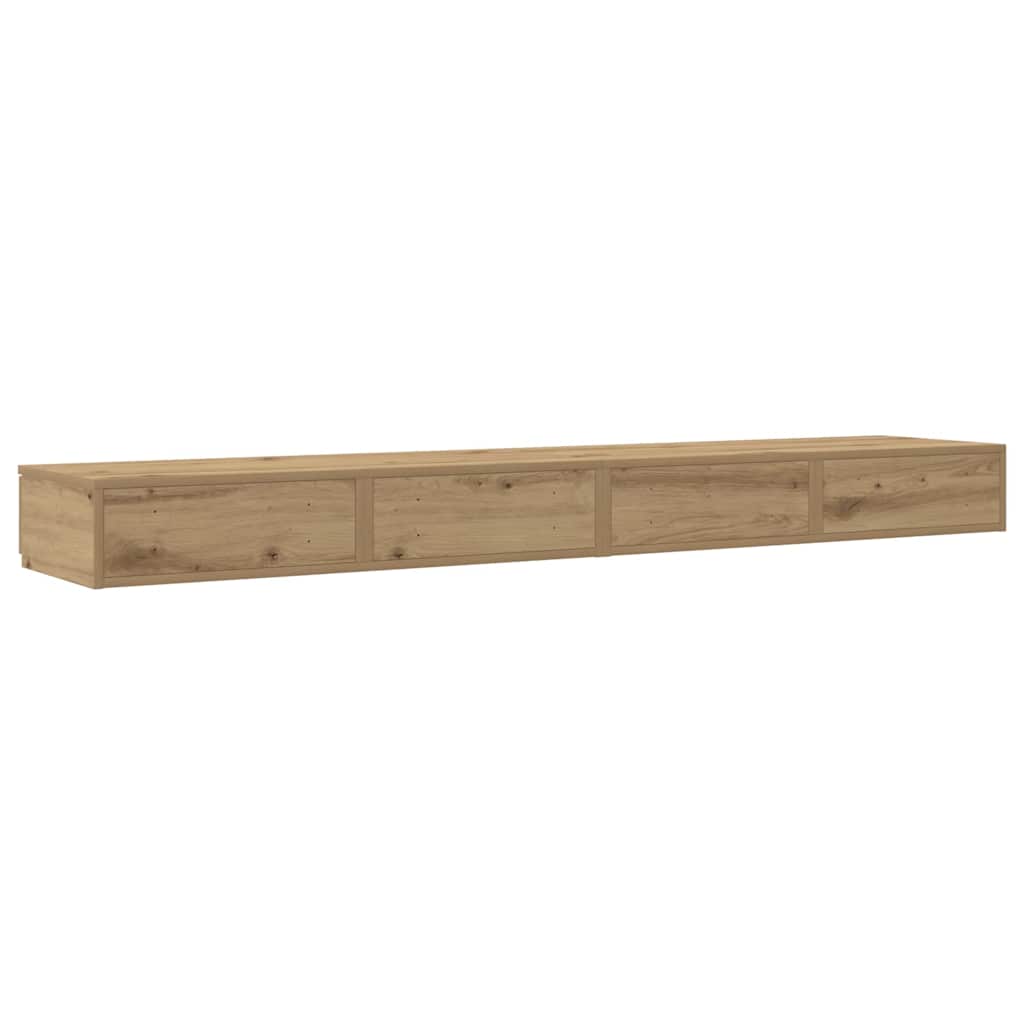 vidaXL Bed Drawers Artisan Oak 200 x 36.5 x 16.5 cm Engineered Wood