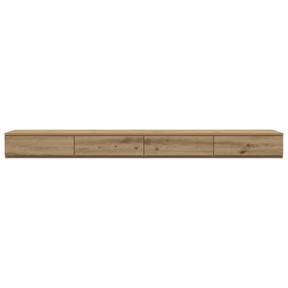 vidaXL Bed Drawers Artisan Oak 200 x 36.5 x 16.5 cm Engineered Wood