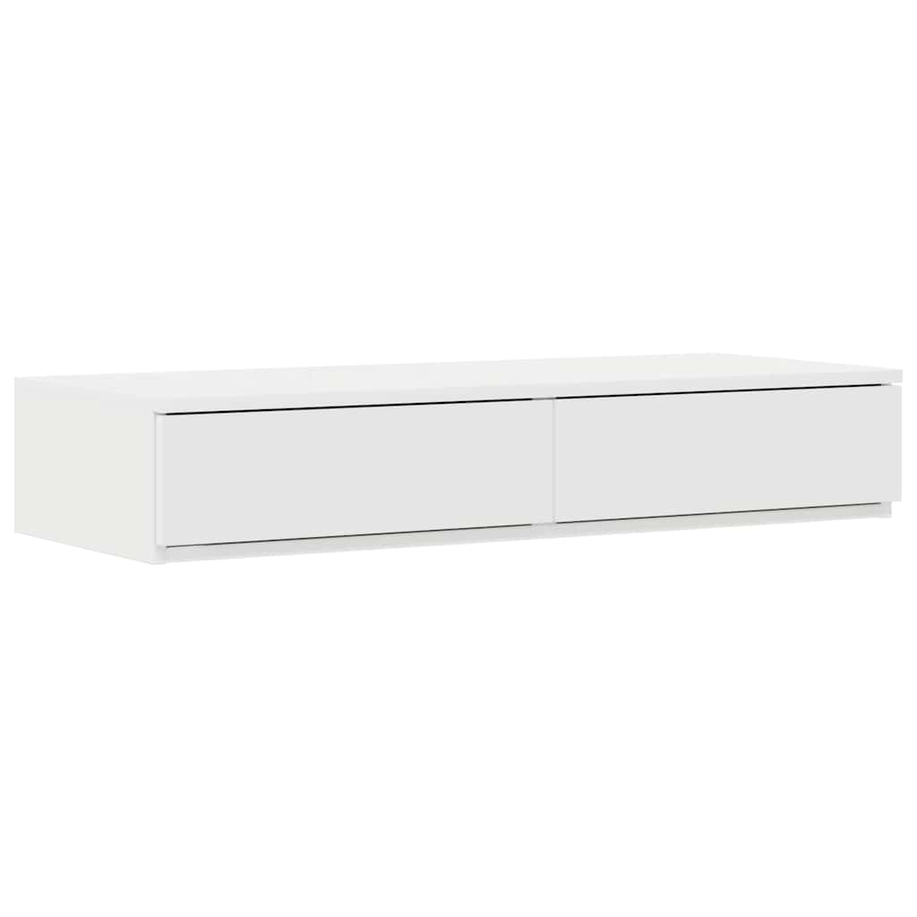 vidaXL Bed Drawers White 80 x 36.5 x 16.5 cm Engineered Wood