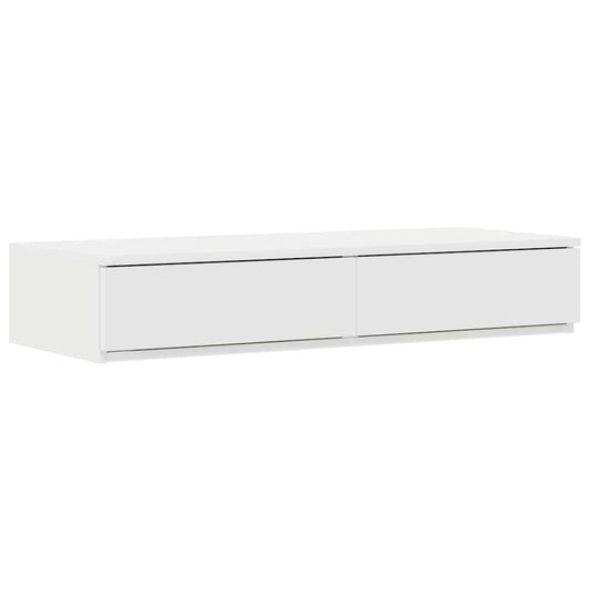 vidaXL Bed Drawers White 80 x 36.5 x 16.5 cm Engineered Wood