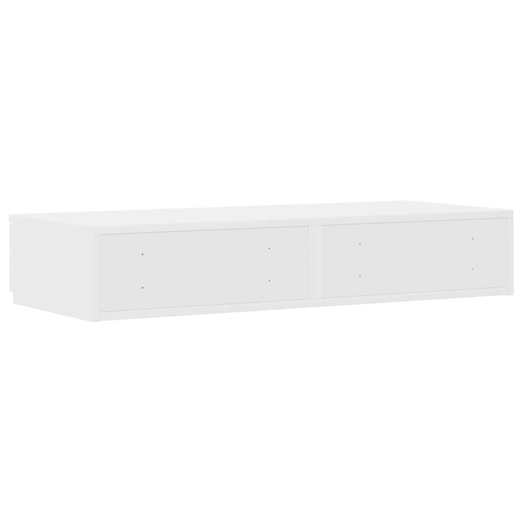 vidaXL Bed Drawers White 80 x 36.5 x 16.5 cm Engineered Wood