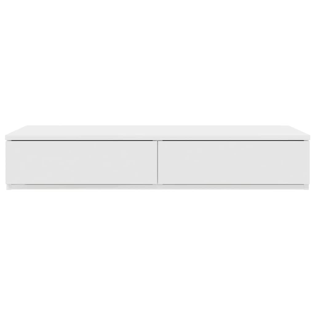 vidaXL Bed Drawers White 80 x 36.5 x 16.5 cm Engineered Wood