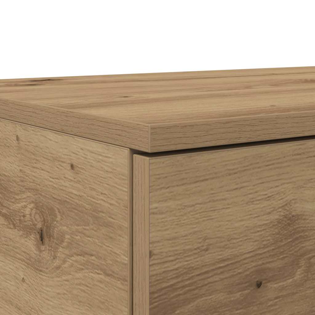 vidaXL Bed Drawers Artisan Oak 80 x 36.5 x 16.5 cm Engineered Wood