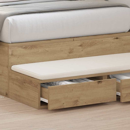 vidaXL Bed Drawers Artisan Oak 80 x 36.5 x 16.5 cm Engineered Wood