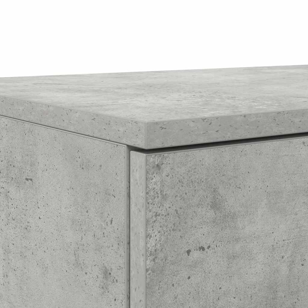 vidaXL Bed Drawers Concrete Grey 90 x 36.5 x 16.5 cm Engineered Wood