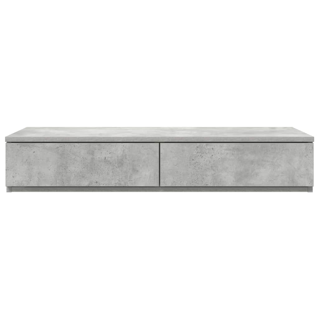 vidaXL Bed Drawers Concrete Grey 90 x 36.5 x 16.5 cm Engineered Wood