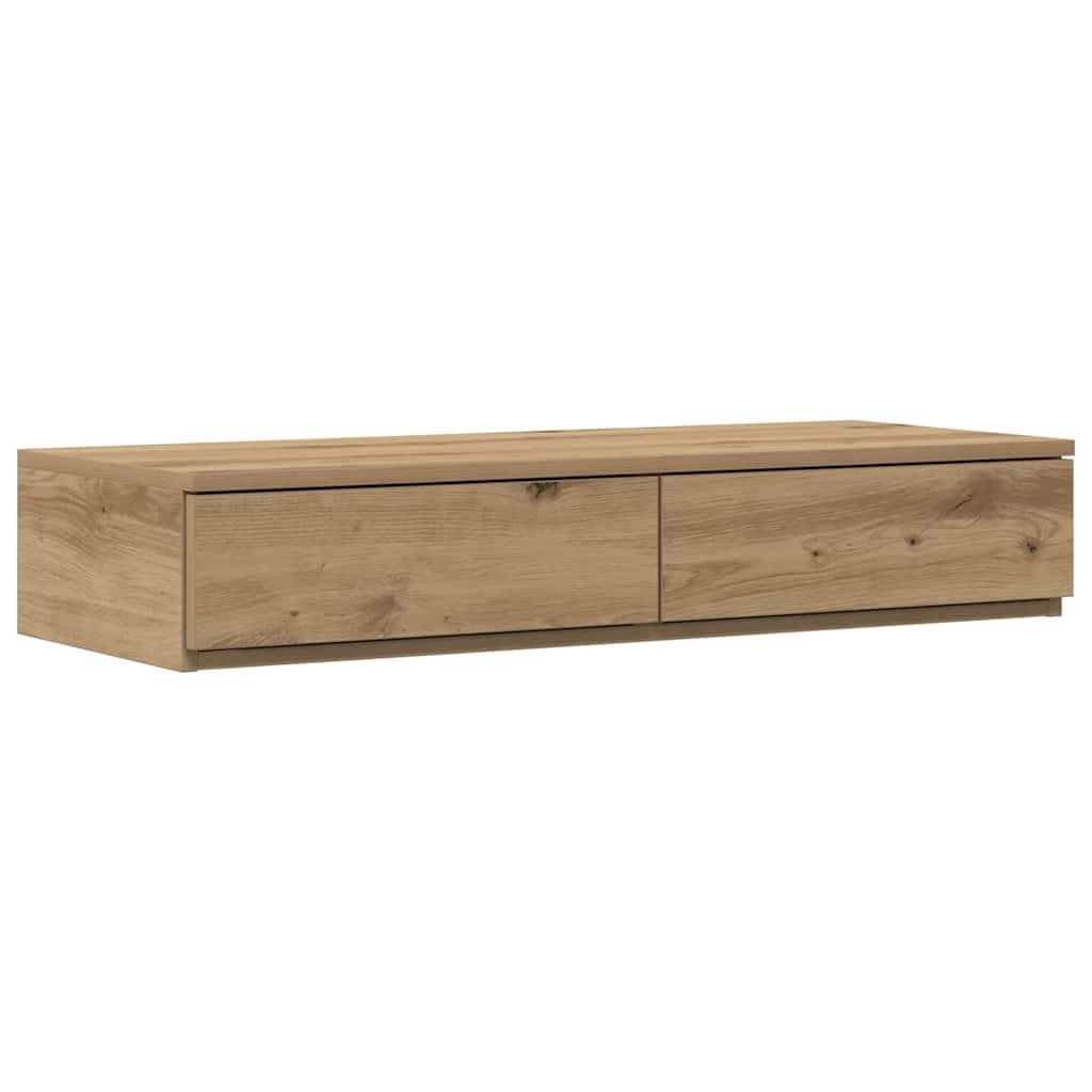 vidaXL Bed Drawers Artisan Oak 90 x 36.5 x 16.5 cm Engineered Wood