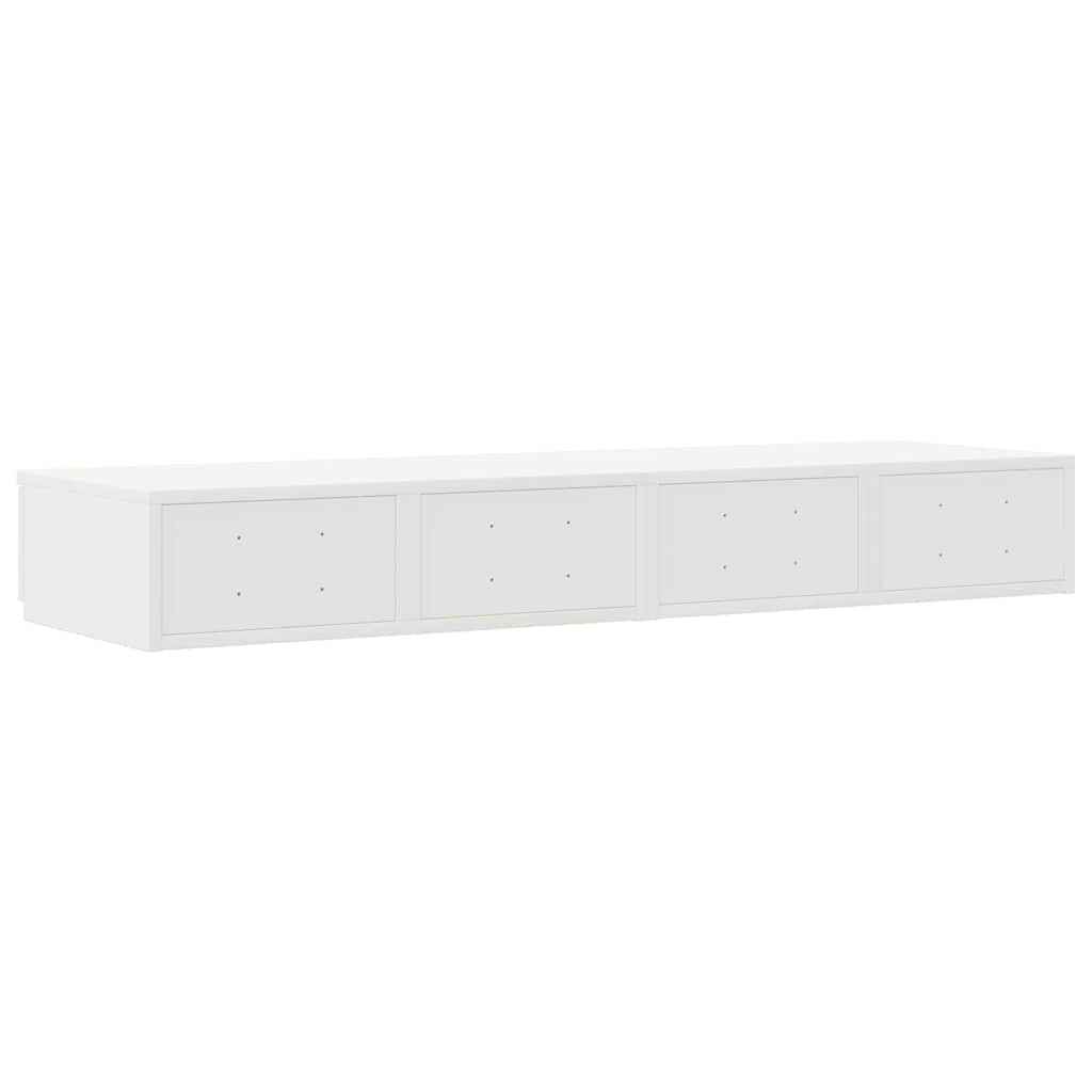 vidaXL Bed Drawers White 120 x 36.5 x 16.5 cm Engineered Wood